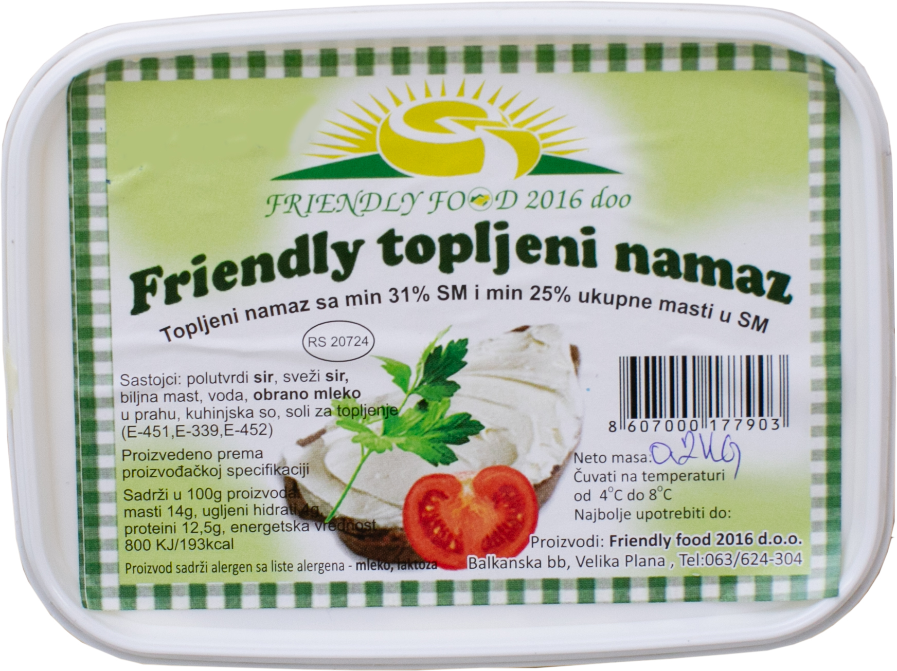 Friendly topljeni namaz 